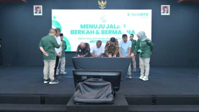 Photo of Bank NTB Syariah Menandatangani Empat Akad Murabahah Pembiayaan Koperasi Merah Putih